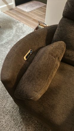 Brown Power Swivel Rocker Recliner Chair