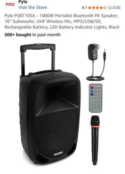 Portable Bluetooth PA Speaker / Karaoke
