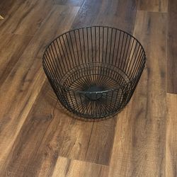 Black Metal Basket 