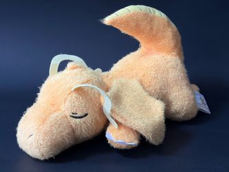 Dragonite Sleeping Fuzzy Plush Plushie Stuffed Animal Toy Nintendo Pokémon Japan Collectible by Bandai Pocket Monsters Relaxing Time
