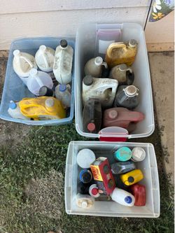 Oils cleaners etc