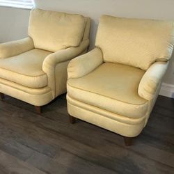 Two Accent Fabric Chair