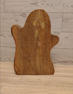 Halloween wooden ghost decor 👻🎃