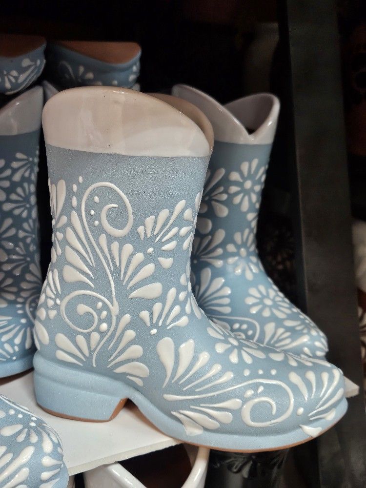 Talavera Boot Vases 👢 Etsy Casamxartesanalstore