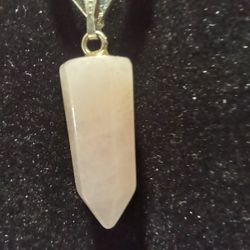 Double 16" Chain Small Pillar Crystal $25.