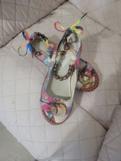 Bohemian Floral Beaded Flats