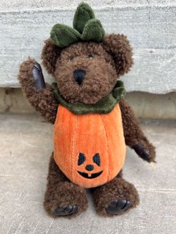 Boyds Bears Halloween Pumpkin Teddy Bear Plush