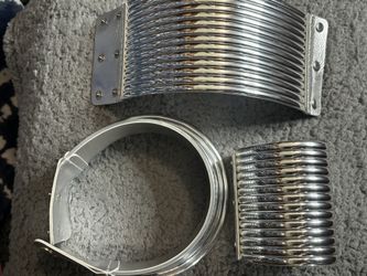 Festival / Rave Futuristic Chrome Silver Necklace And Bracelet Accessories