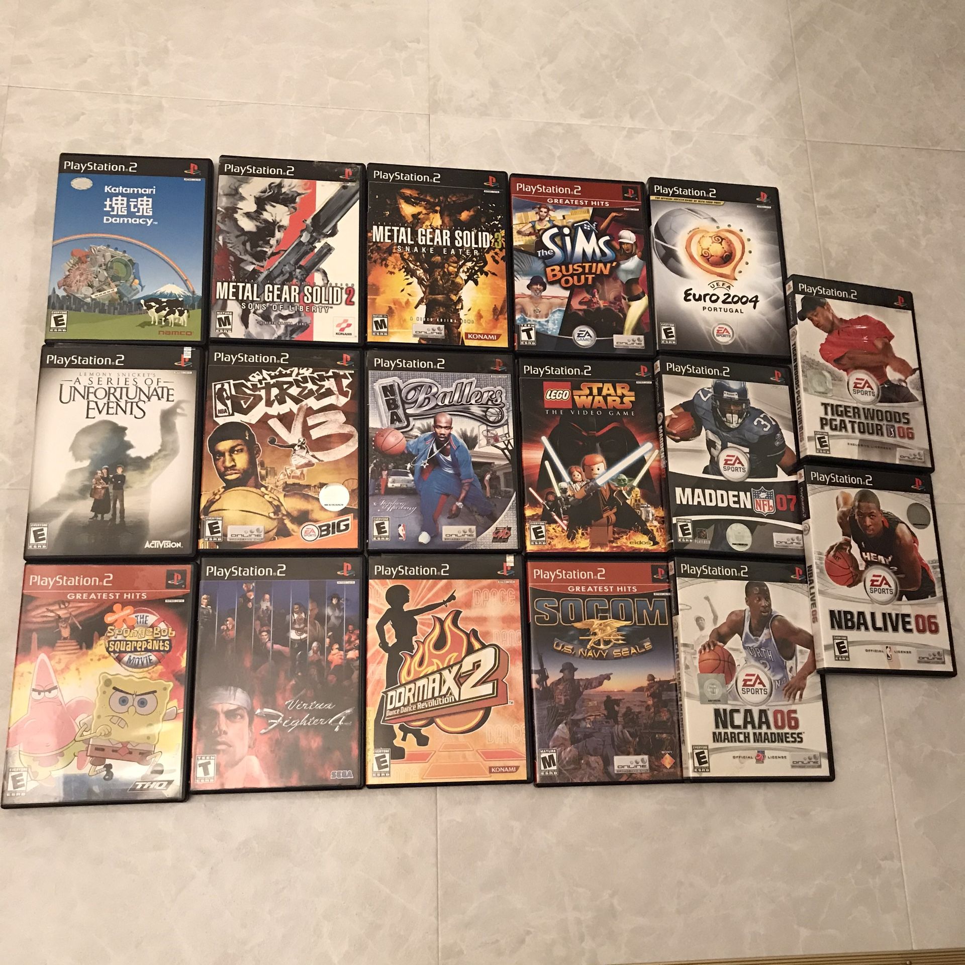 17 PS2 playstation 2 video games lot (not separating)