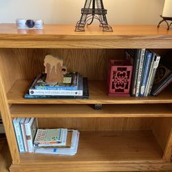 Bookcase - Solid Oak Wood 
