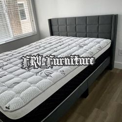 New Queen Bed Frame With Mattress 