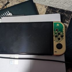 Limited Edition Zelda OLED Switch And Accessories 