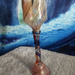 Custom Blown Glass  Wine Cup Vintage 
