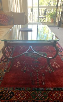 Glass coffee table