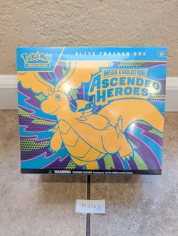 Pokemon TCG Mega Evolution Ascended Heroes Elite Trainer Box 9 Boosters