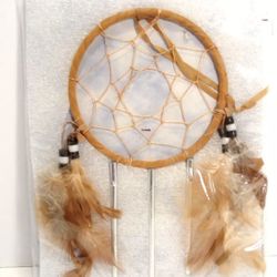 Dream Catcher with Feathers Beads and Chimes