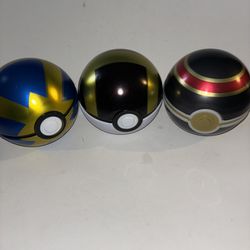 3 Pokemon Tin Ball