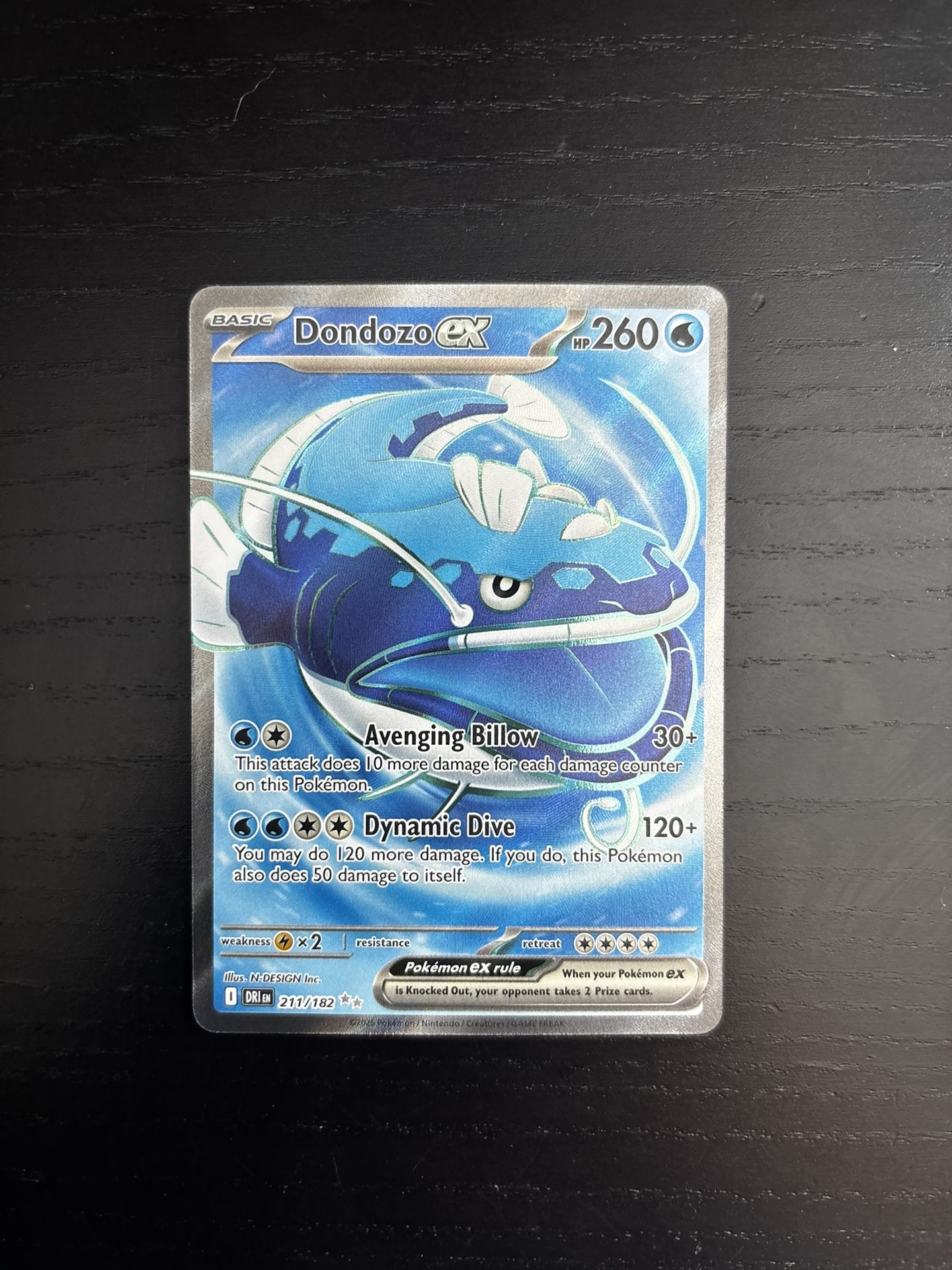 Pokemon Card Dondozo EX Full Art