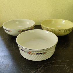 3 VINTAGE HALL'S BOWLS 