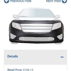 # FH0040: Lebra Covercraft LeBra Custom Front End Cover 551295-01 Compatible with Select Ford Focus Models Black