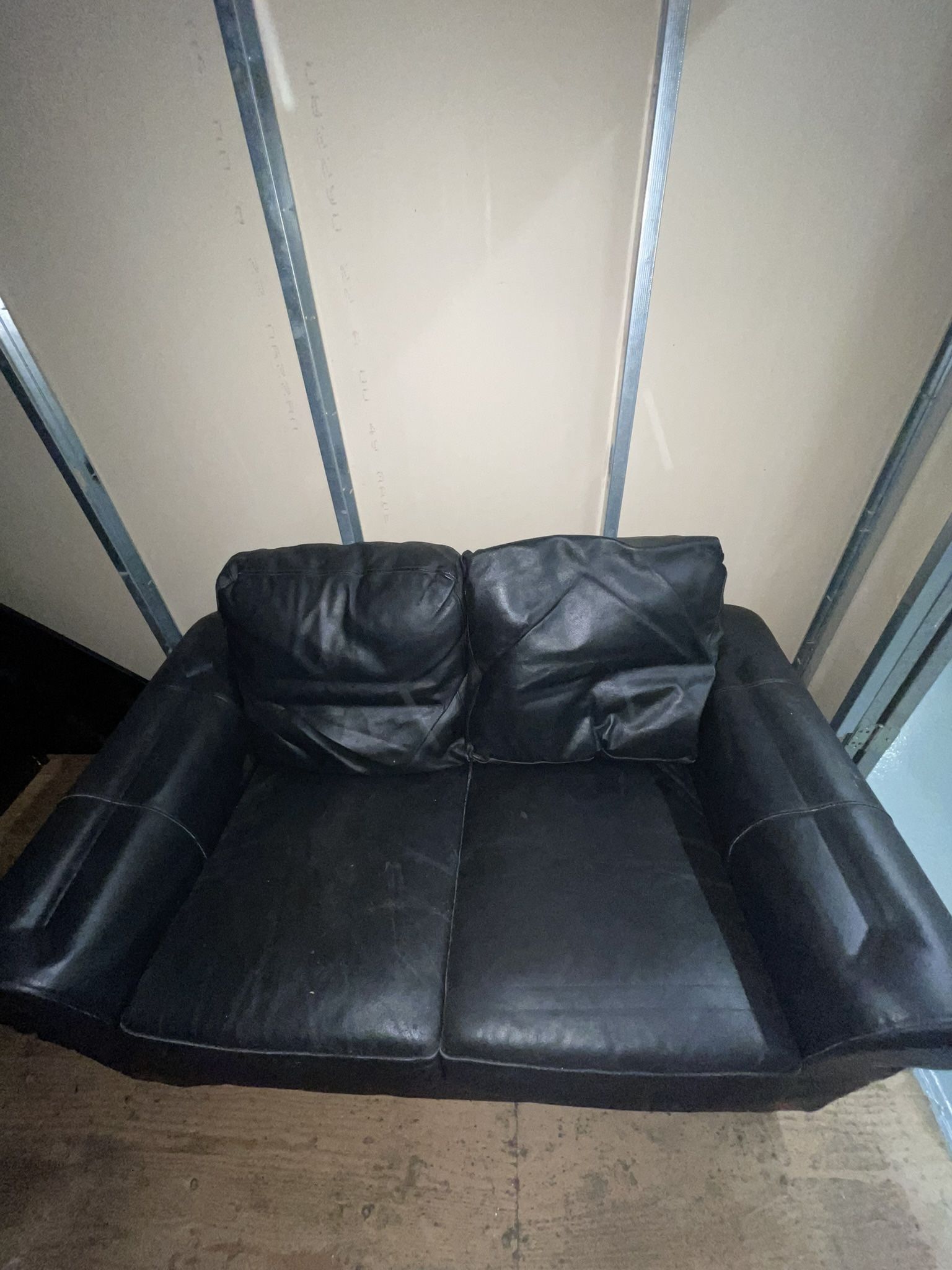Leather IKEA Loveseat Couch