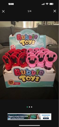 New boxes of Minnie mouse bubbles