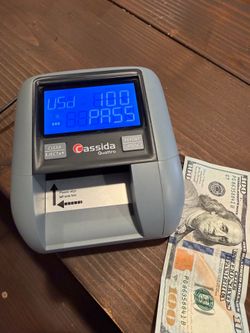 Cassida Quattro Automatic Counterfeit Bill Detector - Tested & Works