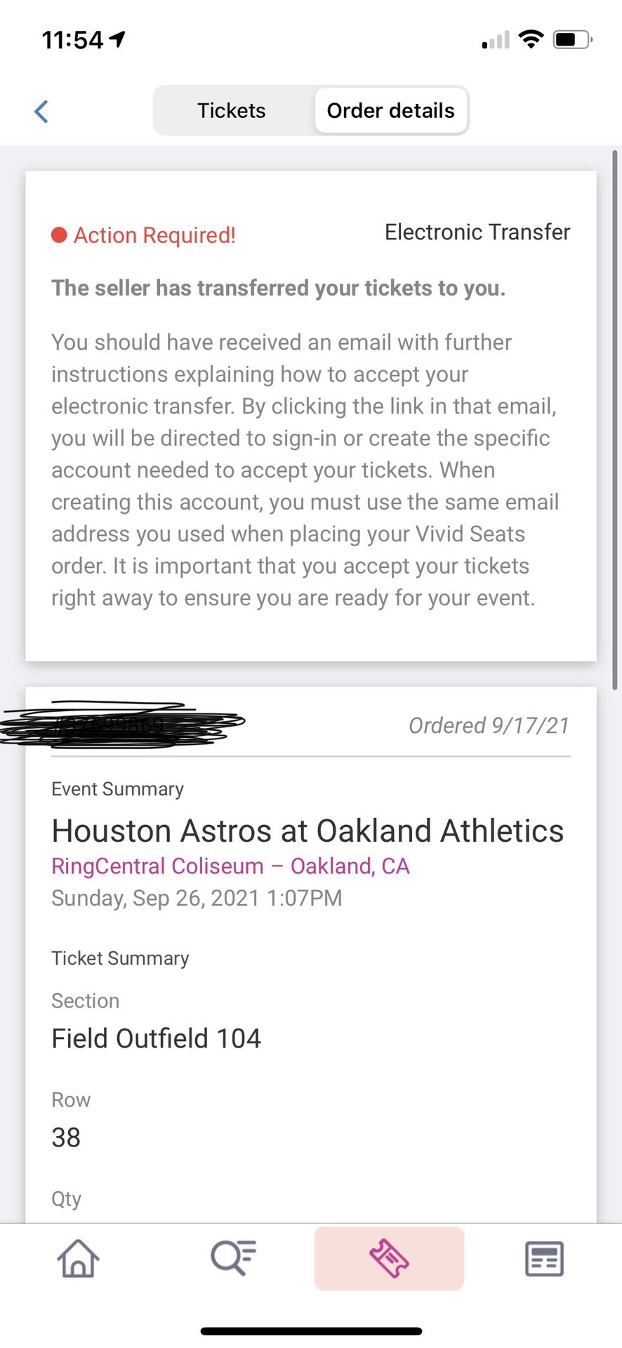 2 Astros Vs As Baseball Tickets 