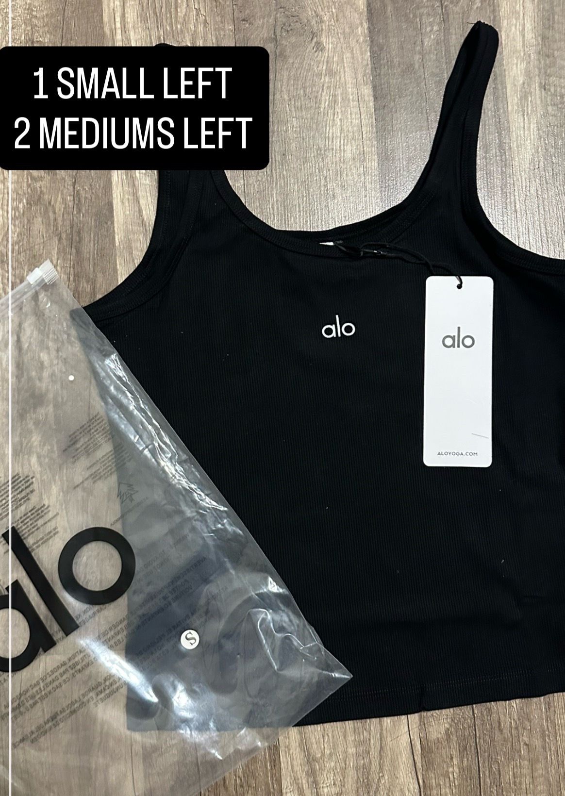 ALO BLACK TANK TOP