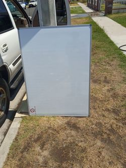 Dry erase board aluminum frame