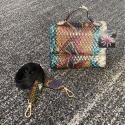 Olivia Miller Mini Snake Skin Bag