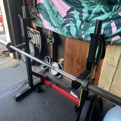 Various Weights And Barbell 