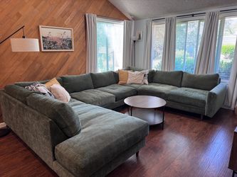 Large Green Sectional Sofa