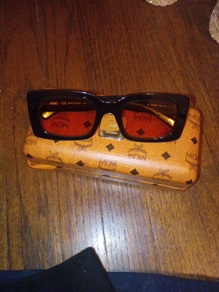 MCM Black Sunglasses with Amber Lenses