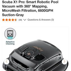 Aiper X1 Pro Smart Robotic Pool Vacuum 