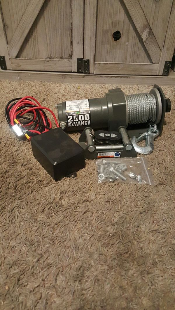 Badland Winch 2,500 pounds atv utility winch 70 obo for Sale in