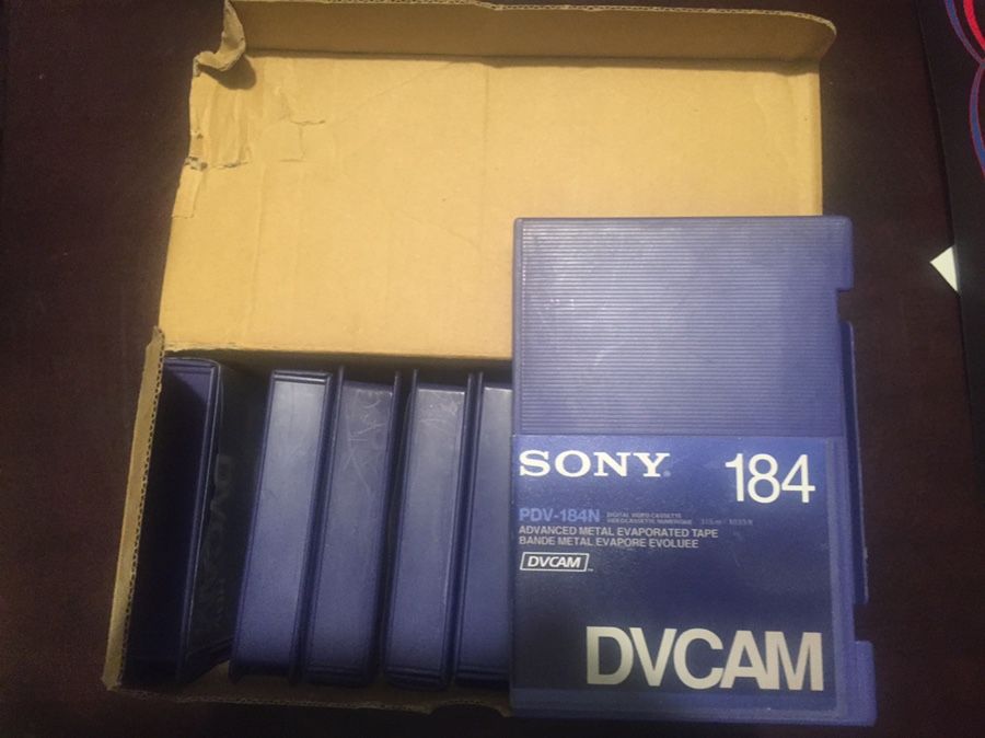 Sony PDV 184 Dvcam tapes. $5 a tape. Box of 10 for $50