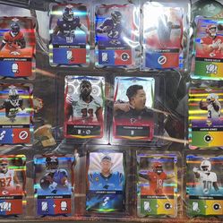 2025 UNO NFL Elite lot ALL FOIL DUAL OR WILD with 4 Color Wild Card Flux Foil SSP 26 cards