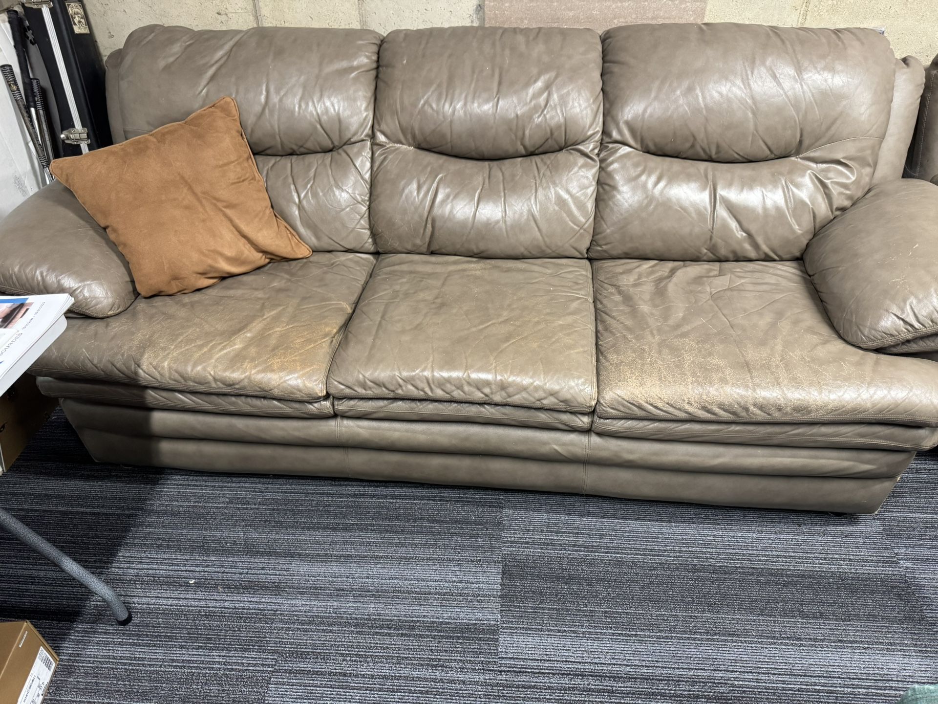 Leather Couch $100