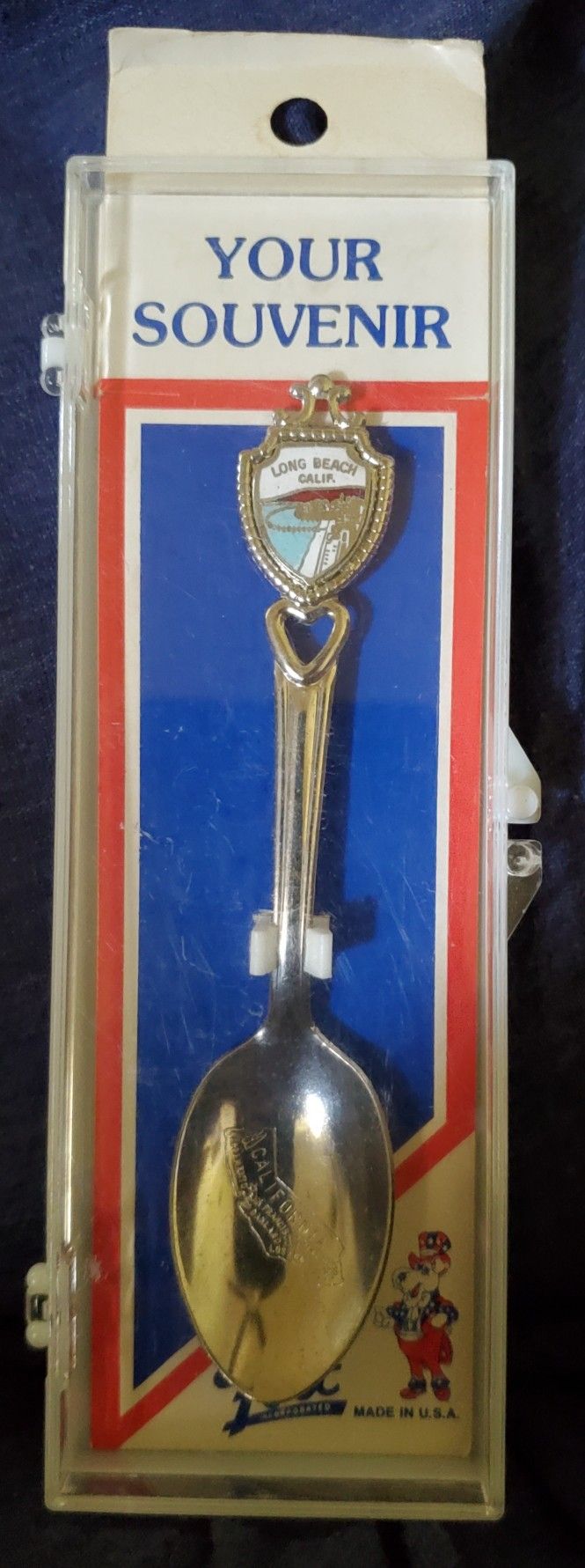 Vintage 1908s Collector Spoon by Fort Incorporated: Long Beach, California in Box, Made in U.S.A