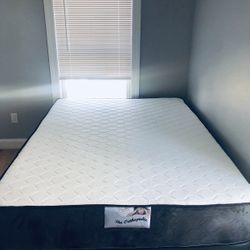 Mattress+regular Box Queen size Thick Foam 11” box 8” comfort+Quality Brand New Delivery Available We Finance