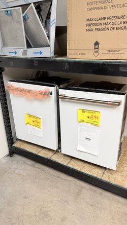 New open box White Café dishwashers
