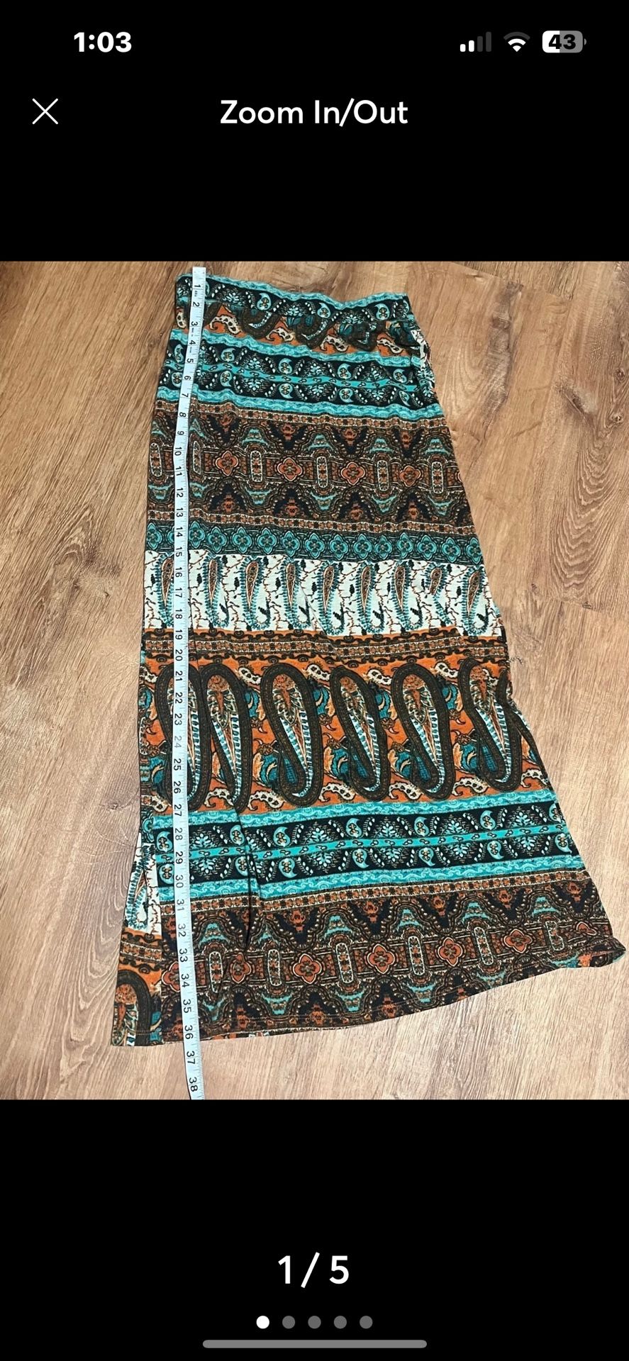 Ambiance Apparel Paisley Skirt