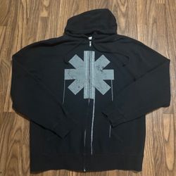 Red Hot Chili Peppers * Full ZipUp Hoodie* Men Size XXL 
