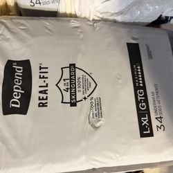 Free Men’s L/XL Depends 