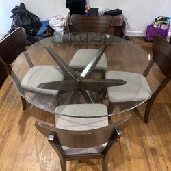 Round Glass Table
