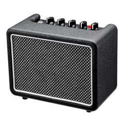 10W*1 Mini Guitar Amplifier, Electric Guitar Amp with Clean/Drive Channel, 6H Working, 3.5mm Headphone/AUX Jack, USB-C Rechargeable, Wireless Portable