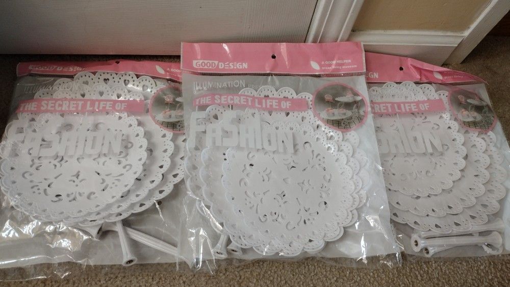 New 3 pack of 3 piece sets Cupcake holders for birthday party, baby shower
