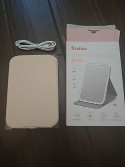 Pink Rechargeable Travel Mirrior