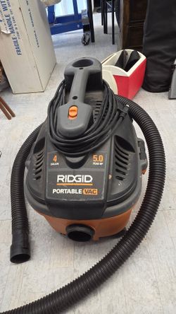 RIDGID 4 Gallon 5.0 Peak HP Portable Wet/Dry Vac